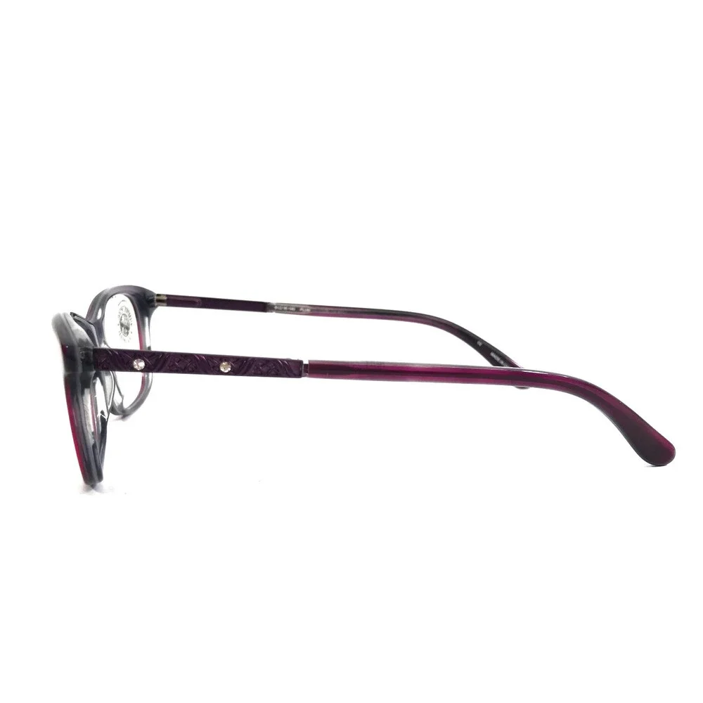 Bulova Eyeglasses Frames MALI PLUM Purple Gray Cat Eye Full Rim 51-16-140